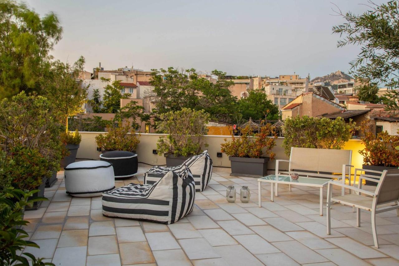 85 Sqm In The Heart Of Athens Shared Rooftop Deck Екстериор снимка